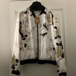 Zara Womens Floral Jacket SIZE L NWT